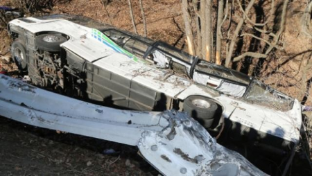 İki sərnişin avtobusu toqquşdu: 20 ÖLÜ