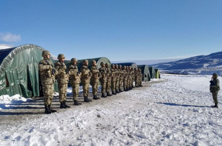 Azərbaycan Ordusunun komando hərbi hissəsində taktiki təlim keçirilib