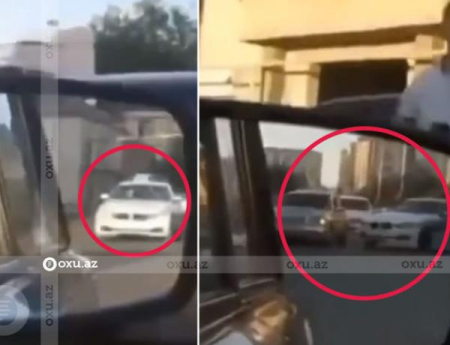 Yol polisinin təqib etdiyi maşın qəza törətdi - ANBAAN VİDEO