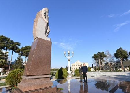Prezident və birinci xanım Ağcabədidə