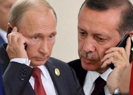 Ərdoğanla Putin arasında telefon danışığı OLUB