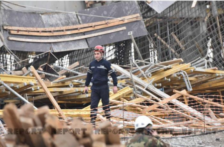 Baş Prokurorluq Bakıda binanın çökməsini araşdırır