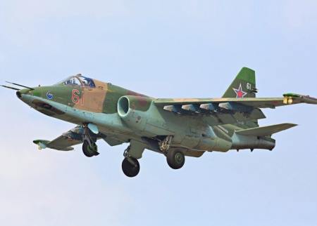 Rusiya Su-25 hərbi təyyarəsinin qəzaya uğradığını açıqlayıb