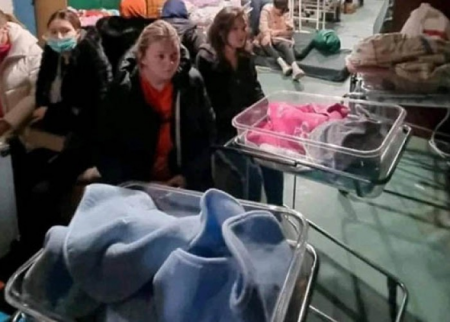 Ukraynada sığınacaqda 2 körpə doğulub