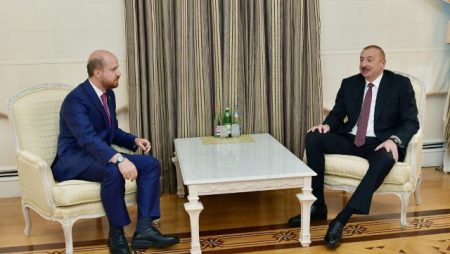 Prezident Bilal Ərdoğanı qəbul etdi
