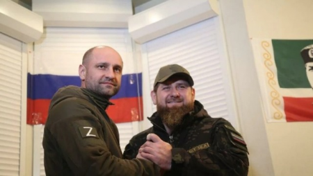 Kadırov yenidən Ukraynaya GETDİ - FOTO