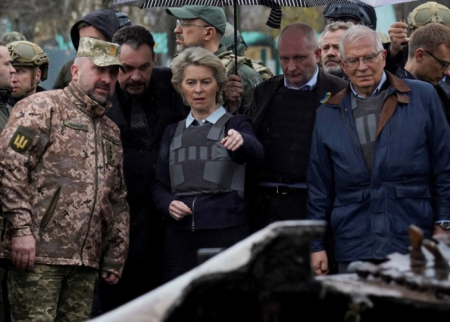 Ursula von der Leyen və Cozep Borrell Buçaya GETDİ