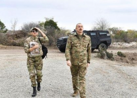 Prezidentlə xanımı Füzuli və Cəbrayılda