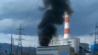 Rusiyada elektrik stansiyası YANDI - VİDEO