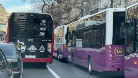 Bakı yollarındakı son vəziyyət: 133 avtobusun hərəkəti gecikir