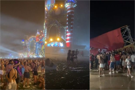 İspaniyada qasırğaya görə konsert səhnəsi uçdu: Ölən və yaralananlar var - VİDEO