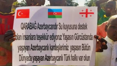 Kamerunda “Qarabağ Azərbaycandır!” adlı su quyusu istifadəyə verildi