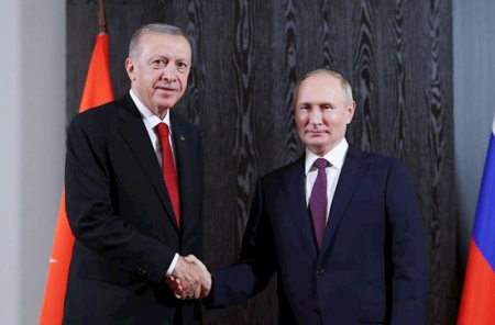 Ərdoğan-Putin görüşü başladı - Foto