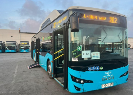 Bakıda daha 25 ədəd 12 metrlik avtobus xəttə buraxılacaq