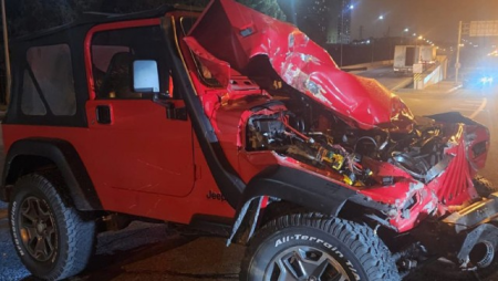 Bakıda “Jeep” yük avtomobilinə ÇIRPILDI