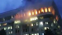 Qırğızıstanın parlament binasında YANĞIN