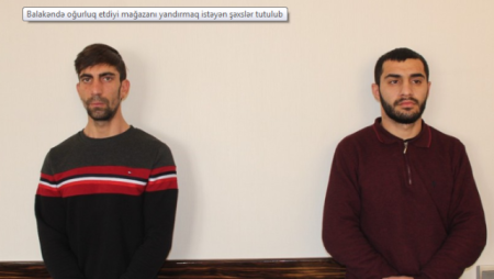 Oğurluq etdiyi mağazanı yandırmaq istədi