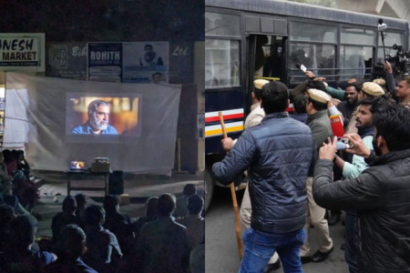 Hindistanda qadağan olunmuş filmə baxdıqları üçün onlarla tələbə həbs olundu