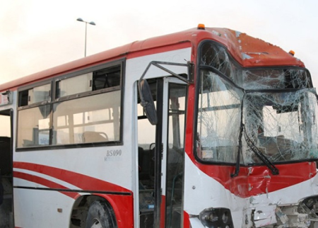 Bakıda avtobus qəza törətdi