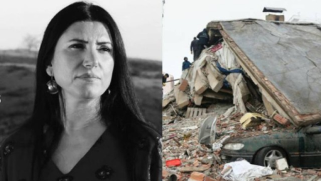 Erməni müğənni Türkiyədə dağıntılar altında qalıb
