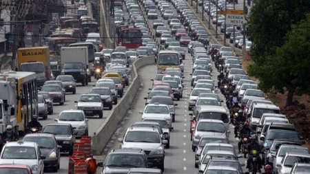 Bakıda sıxlıq olan yollar - SİYAHI