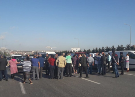 Saatlıda bir qrup şəxs yolu bağlamağa cəhd etdi - DİN-dən AÇIQLAMA