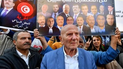 Tunisdə müxalifət liderlərinin həbs edilməsinə görə etiraz keçirildi