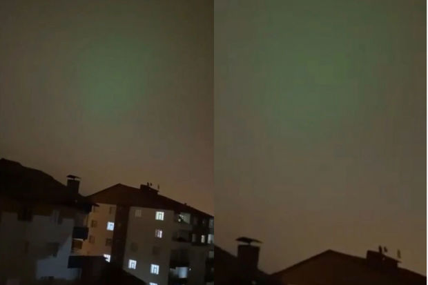 Türkiyə səmasında əsrarəngiz görüntü peyda oldu