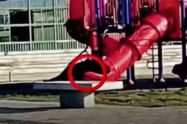 Çili prezidenti sürüşkəndə ilişib qaldı