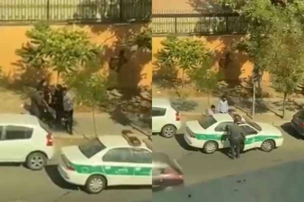 İranda polislər günahsız qızı zorla avtomobilə mindirərək uzaqlaşdılar