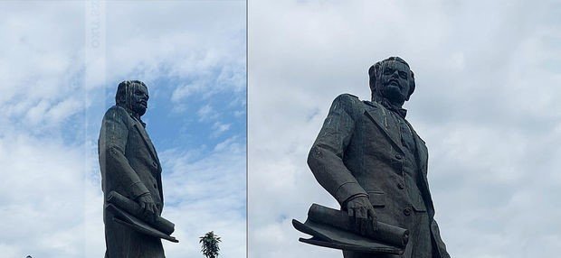 Bakının baş memarının heykəli baxımsız vəziyyətdədir