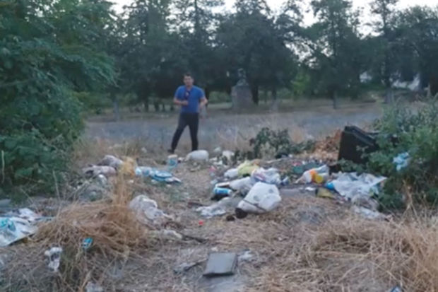 Qubada Səməd Vurğun adına park zibilxanaya çevrildi
