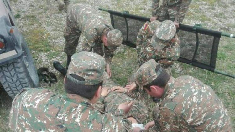 Sərhəddə təxribat törədən erməni hərbçi yaralandı
