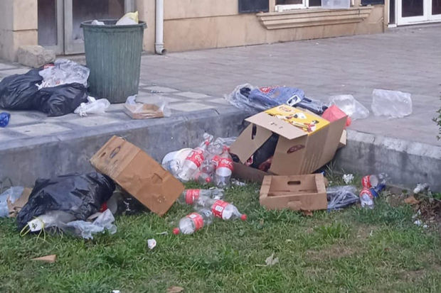 Bərdədə küçəni zibilləyənlər cərimələndilər