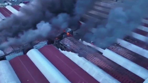 Rusiya Ukraynanın limanlarını və tarlalarını bombaladı - VİDEO