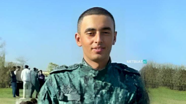 Bu gün qəfil vəfat edən əsgərimizin görüntüsü