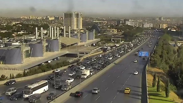 Bakıda sıxlıq olan yollar - SİYAHI