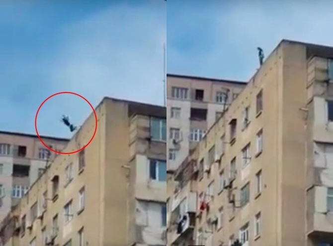 Bakıda DƏHŞƏT – Daha bir qız özünü binadan ATDI – FOTO/VİDEO