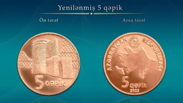 5 qəpiklik metal pul nişanları yeniləndi