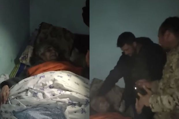 Hərbçilərimizin yardım etdiyi 90 yaşlı erməni qadın: “Allah bizim millətin üstünə od töksün” - VİDEO