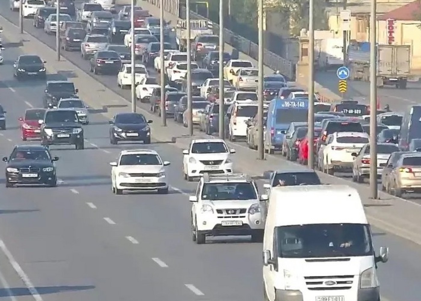 Bakının bu yollarında tıxac var - SİYAHI