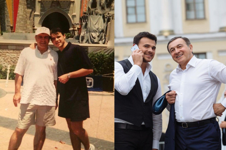 Emin Ağalarovun milyarder atası ilə FOTOLARI