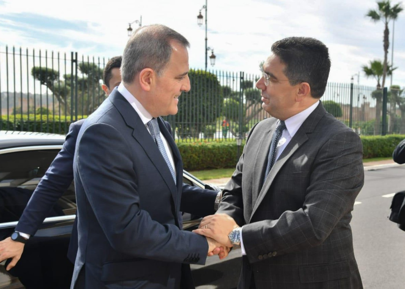 Ceyhun Bayramov mərakeşli həmkarı ilə görüşdü - FOTO