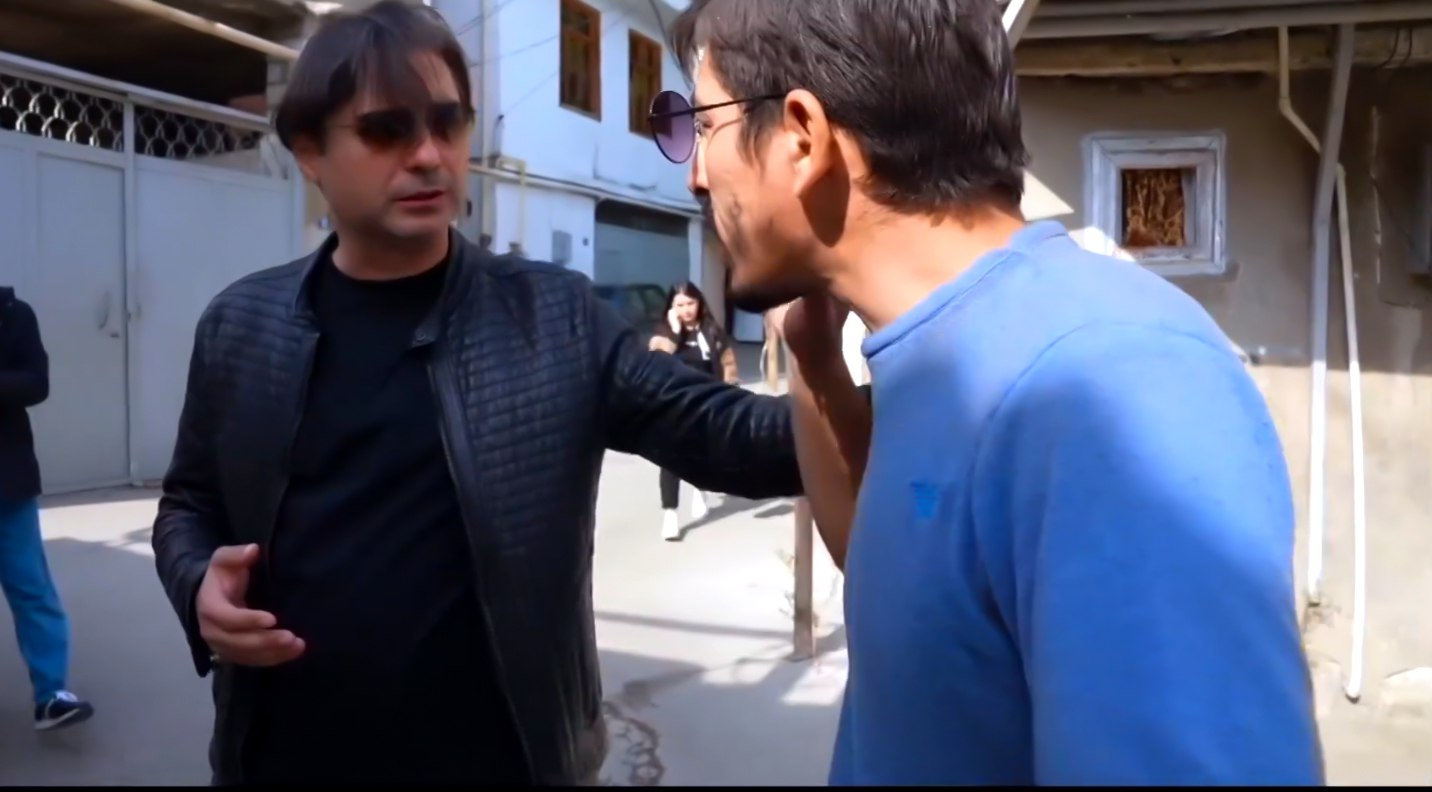 Aparıcı ilə Papanin sakini arasında qalmaqal - VİDEO