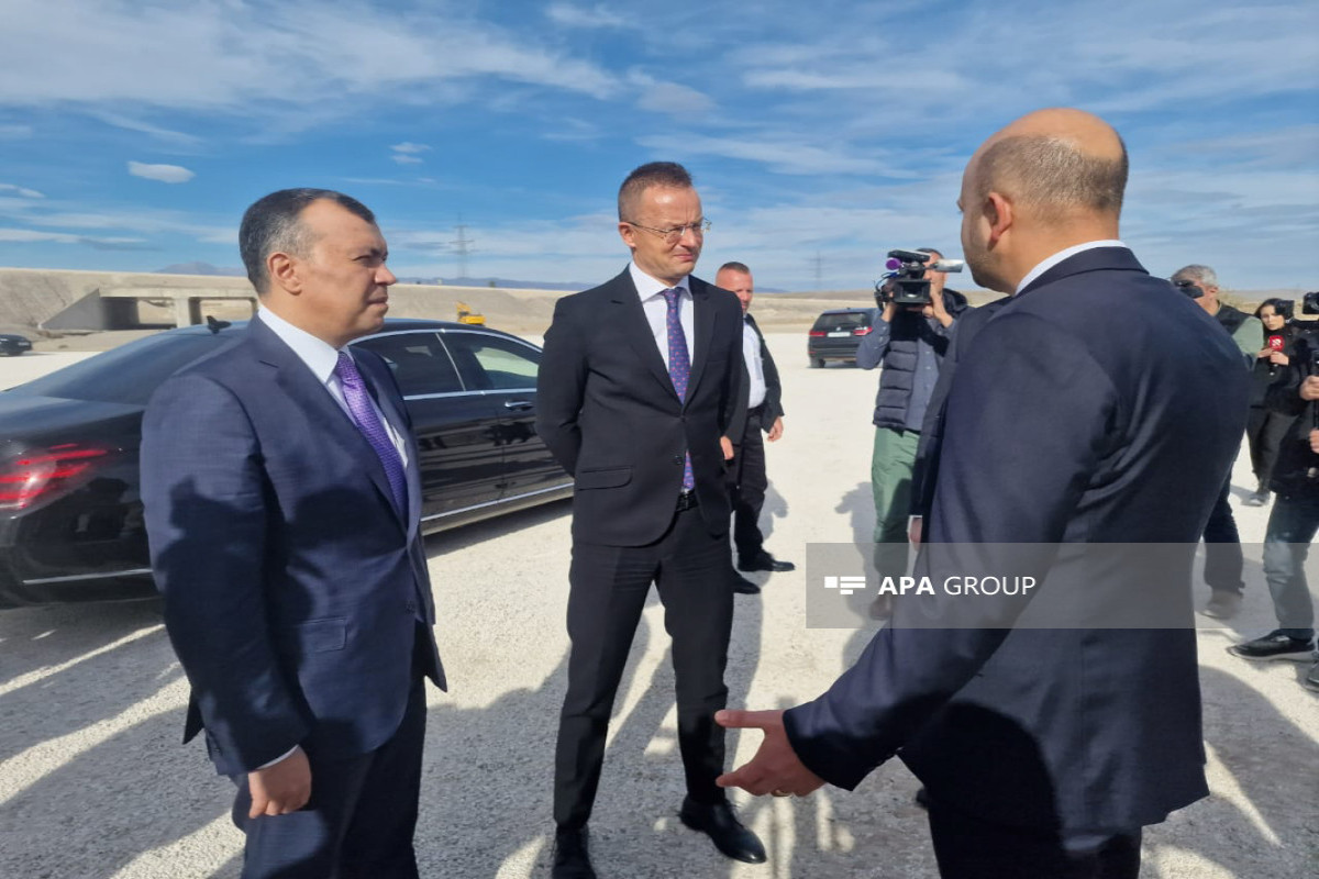 Cəbrayılın Soltanlı kəndinin təməli qoyulur, mərasimdə Macarıstan XİN rəhbəri iştirak edir - FOTO