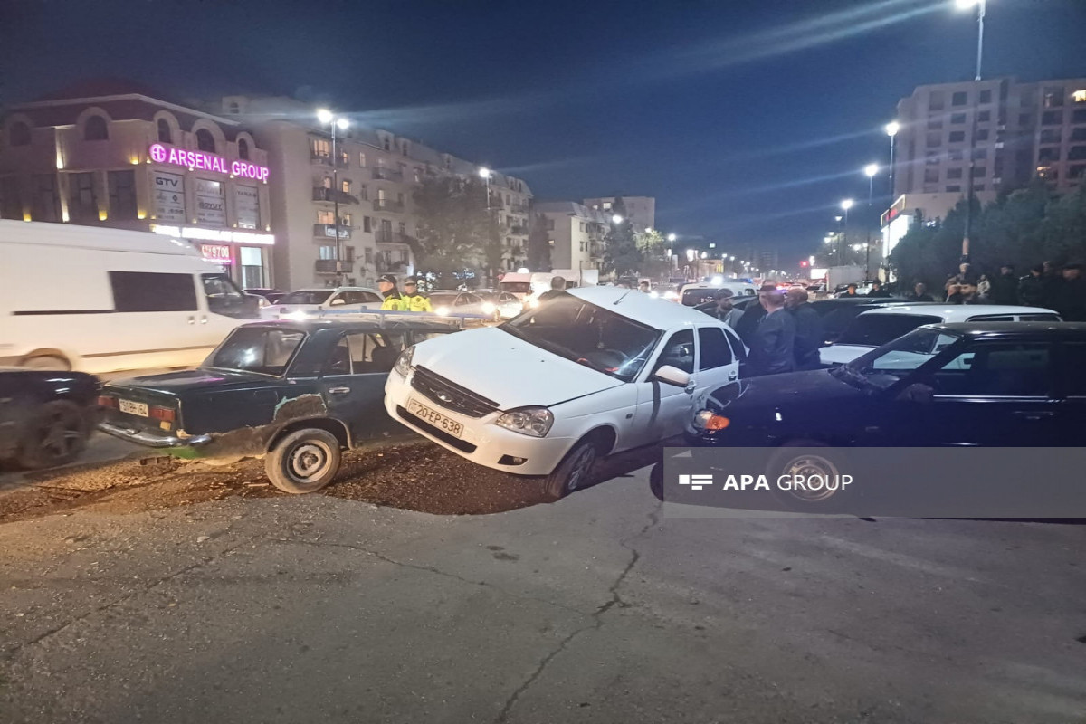Gəncədə qəza olub, xəsarət alan var