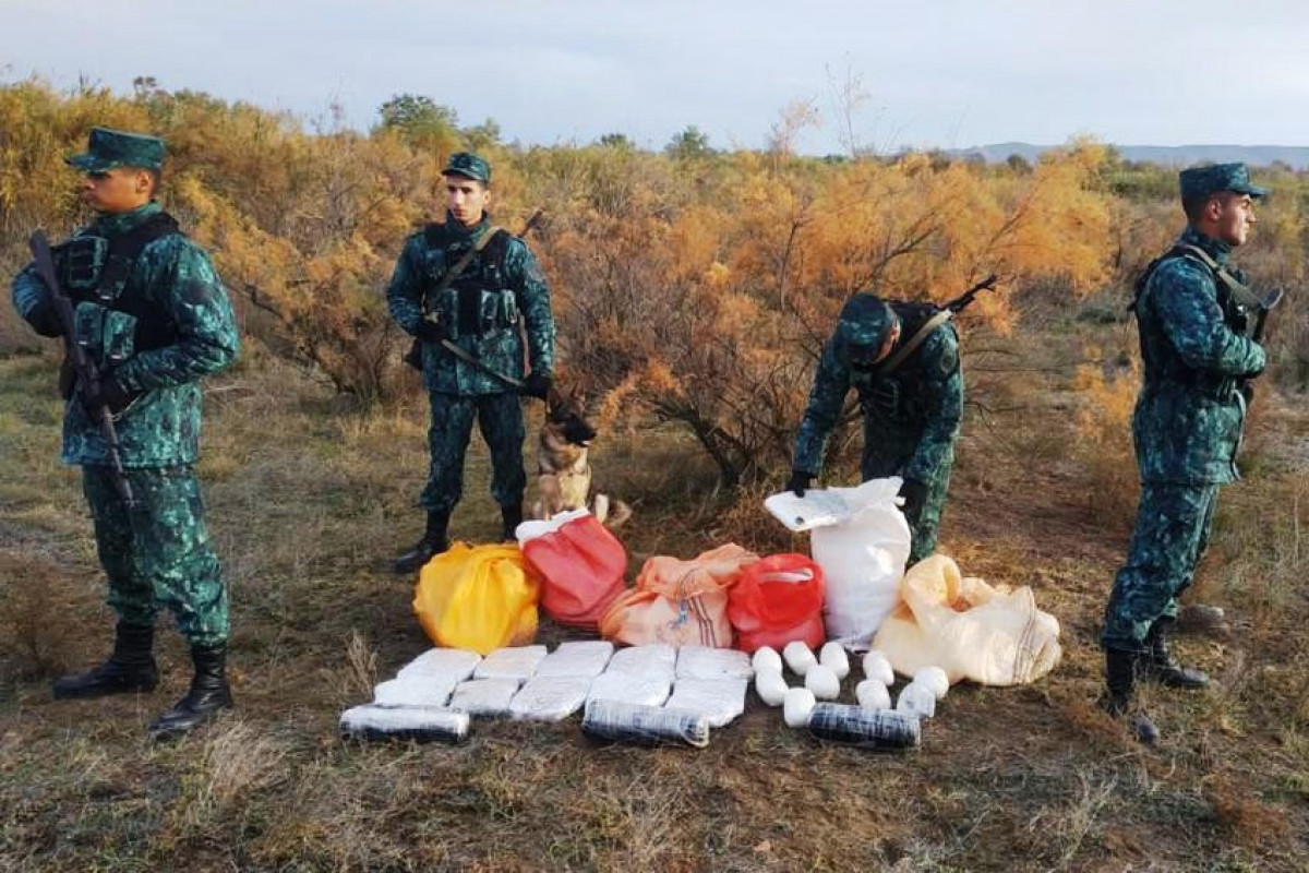 Noyabrda sərhəddə 191 kq narkotik, 5,5 milyon manatlıq qaçaqmal aşkarlanıb