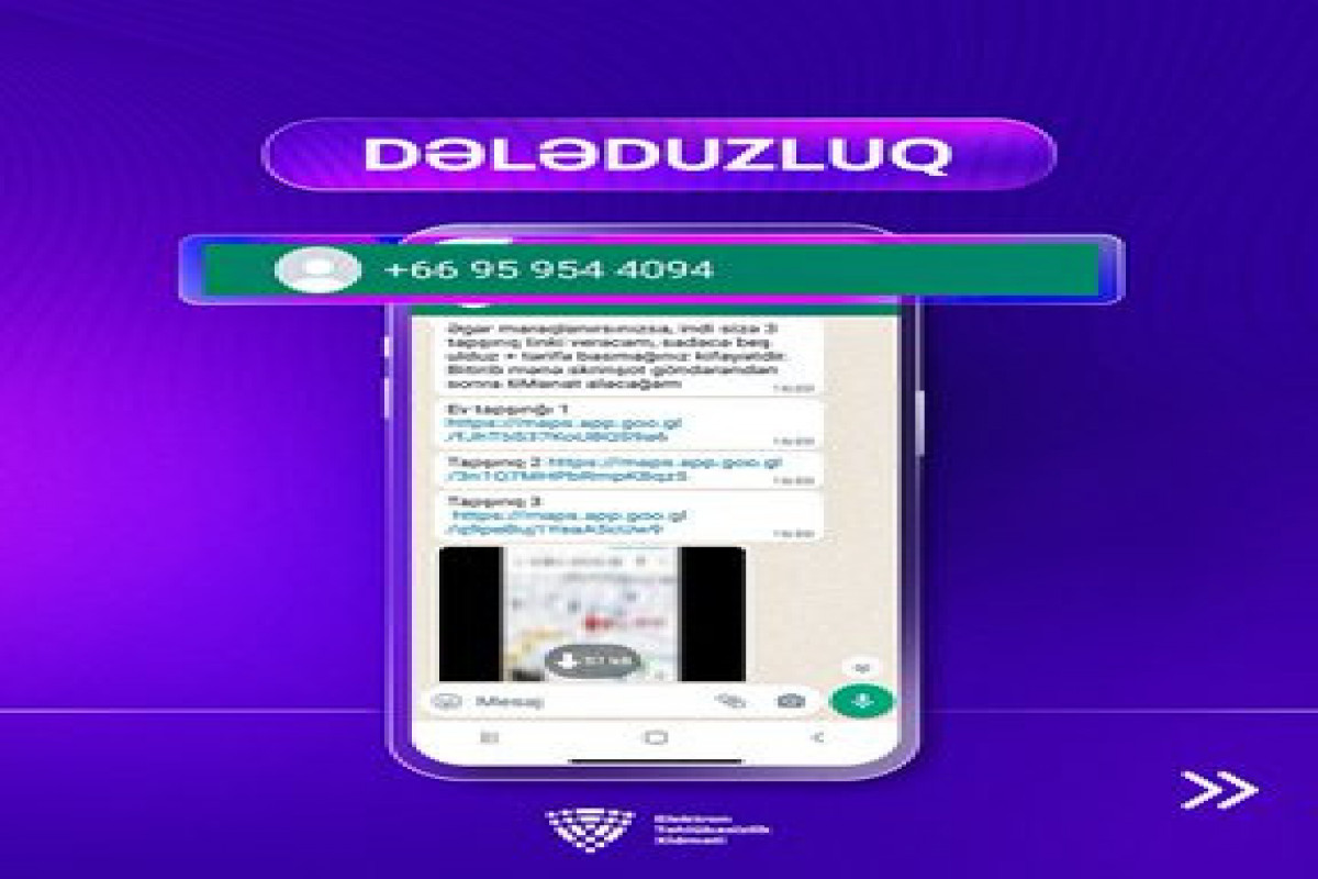ETX: Ani mesajlaşma ilə dələduzluq halları həyata keçirilir