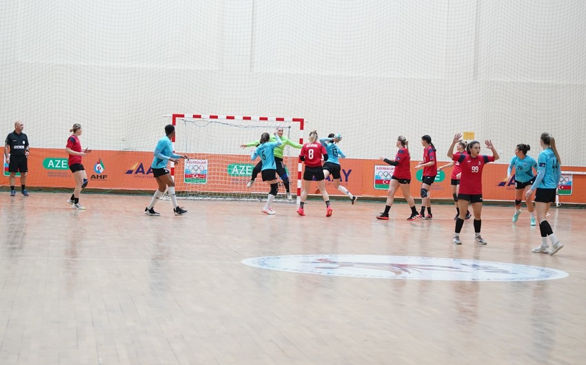 Həndbol üzrə Azərbaycan çempionatında turun sonuncu oyunu heç-heçə başa çatıb