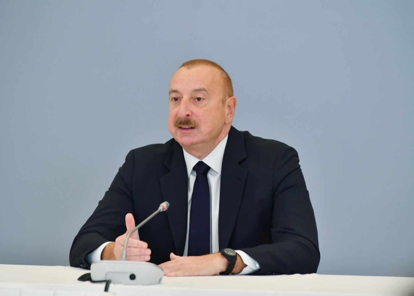"4 il əvvəl bu stadionda Qarabağ Ermənistandır və nöqtə" demişdilər" - Dövlət başçısı